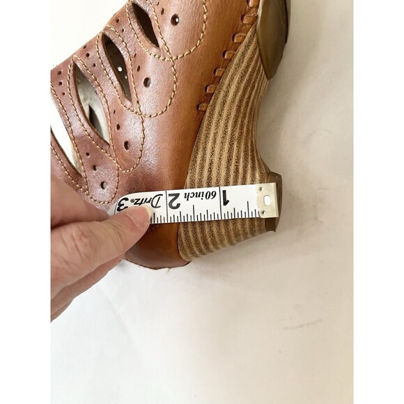 Pikolinos Java Gladiator Peep Toe Heeled Leather Sandals Brown Size 36 6 5.5 - Picture 8 of 10
